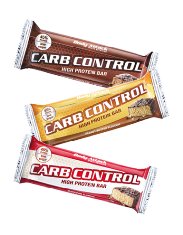 body attack carb control proteinbar 500