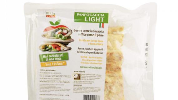 rima benessere panfocaccia light alimento da 120 grammi