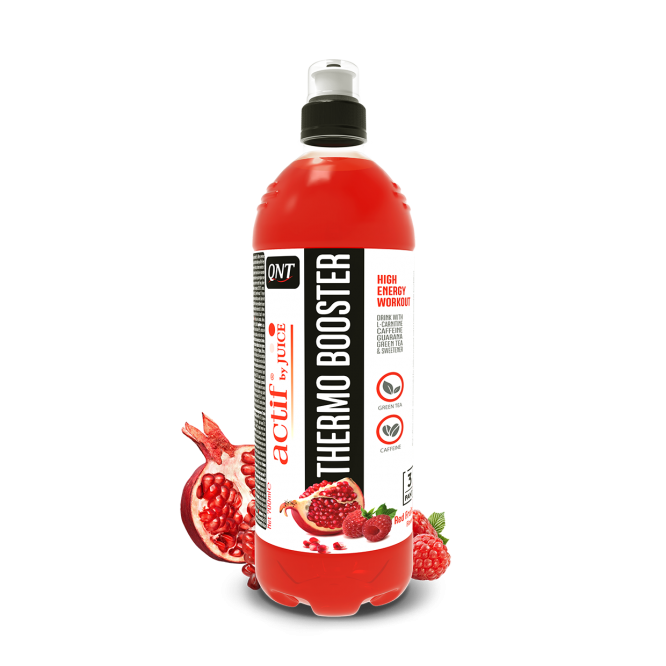 Thermogenic booster drink red fruits zero calorie